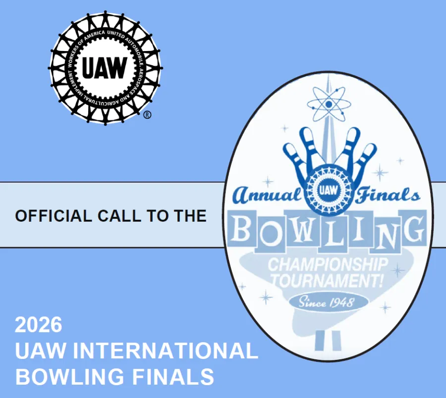 2026 UAW Bowling Finals ad